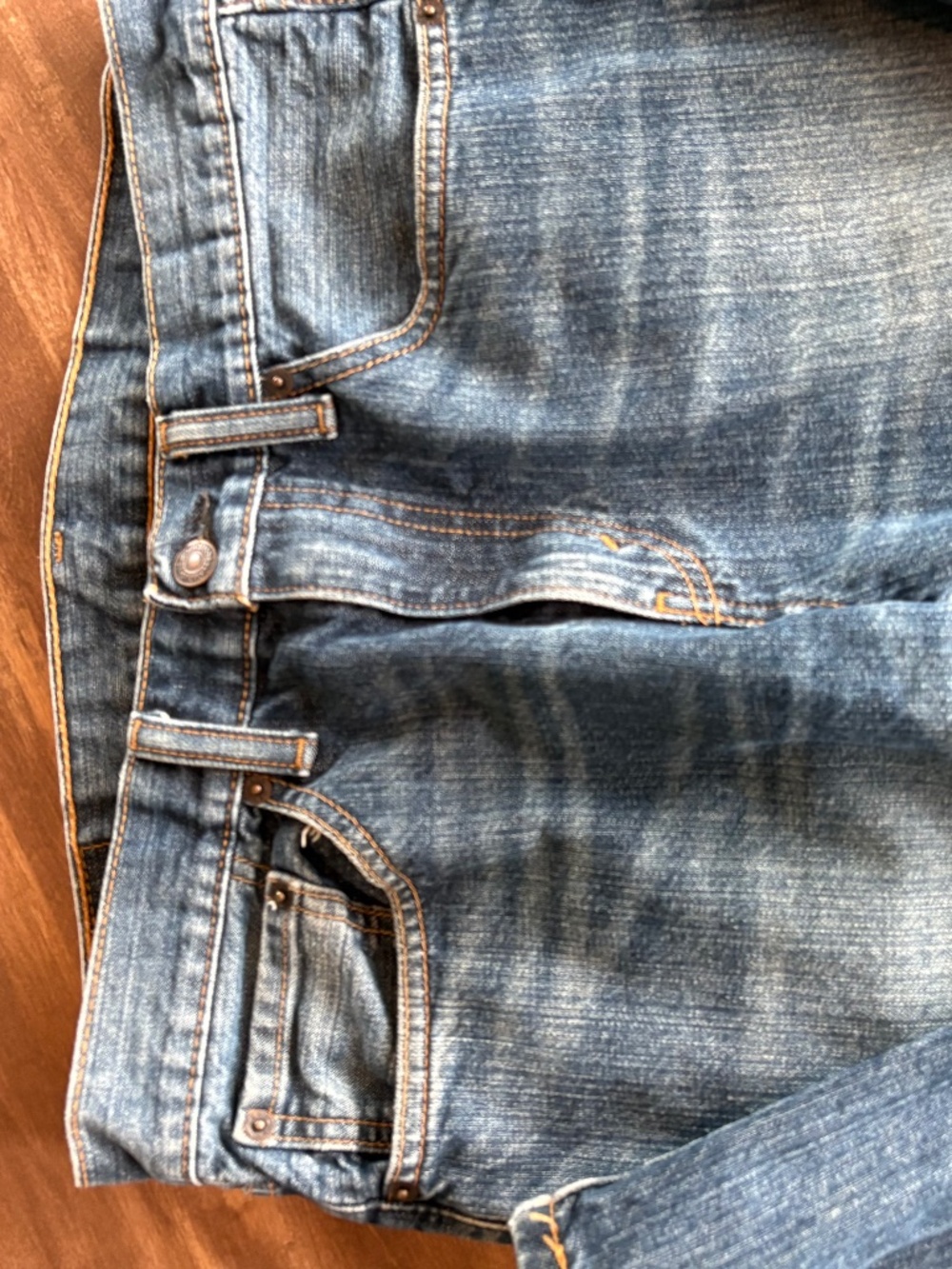 Levi Strauss & Co 505 Mens Jeans Regular Fit Blue Denim Size 31x34 - Picture 6 of 14
